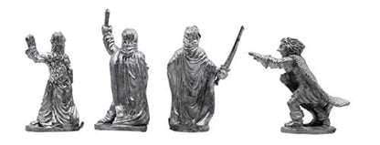 IRON WIND METALS 4 Piece Half Elves Set - 100% Lead-Free Pewter - Classic Fantasy Miniatures for 28mm Table Top Games - Made in USA - RAL Partha Miniatures