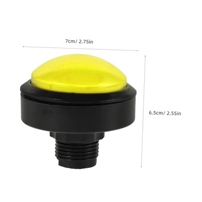 HEALLILY LED Illuminated Game Push Button Switch for Arcade Machines Round Replacement Button Micro Switch Easy to Install Compatible Game Consoles