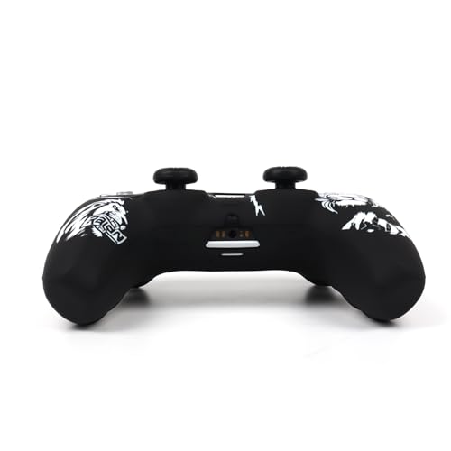 Lion Controller Skin Cover Compatible with PS5/Playstation 5 Controller, RALAN Protector Case Customised Thumb Grip - color: Lion Black White