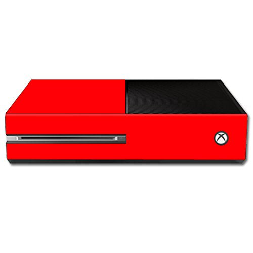MightySkins Skin Compatible with Microsoft Xbox One Console wrap Sticker Skins Solid Red - color: Red