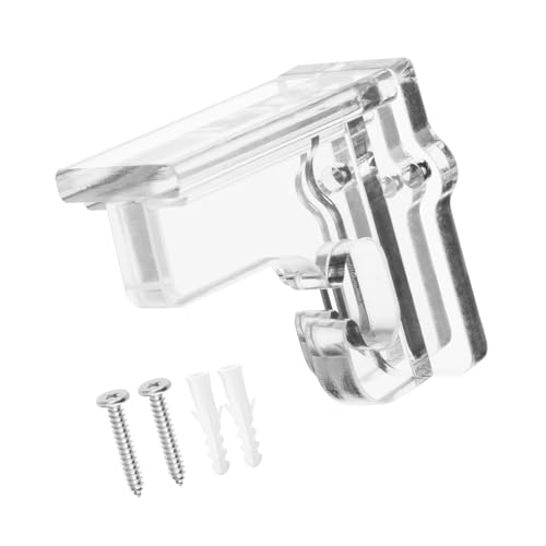 Gaming Accessories Wall Mount Stand Controller Clear Acrylic Bracket with Hook Easy Installation Angled Controller Mount