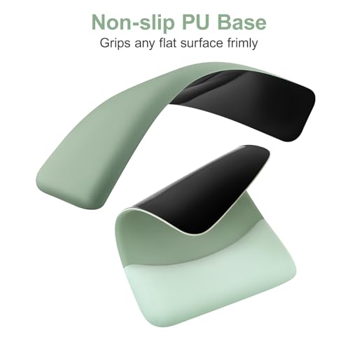 MOSISO Keyboard Wrist Rest & Mouse Pad with Wrist Rest, Green | Rectangular Ergonomic Mousepad, Non-Slip Base, Home/Office Pain Relief & Easy Typing, Neoprene Cloth & Raised Silicone Lining - color: Green