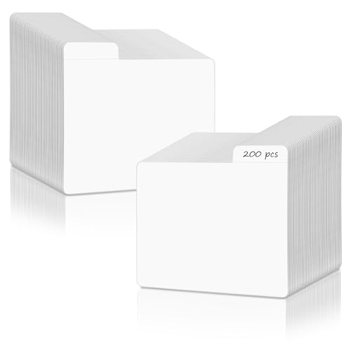 200PCS White Trading Card Dividers, Paper Organizer for Sport Game Business Playing Cards Gathering Storage Supplies (White-Horizontal) - color: White-horizontal