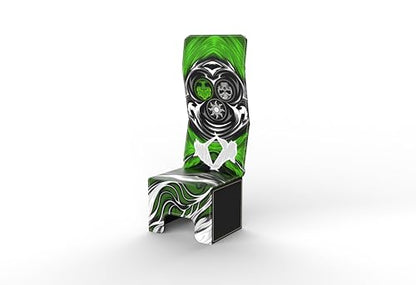 Vault- TCG/MTG 100+ Card Color Combo Deck Box (White/Black/Green) - color: White/Black/Green