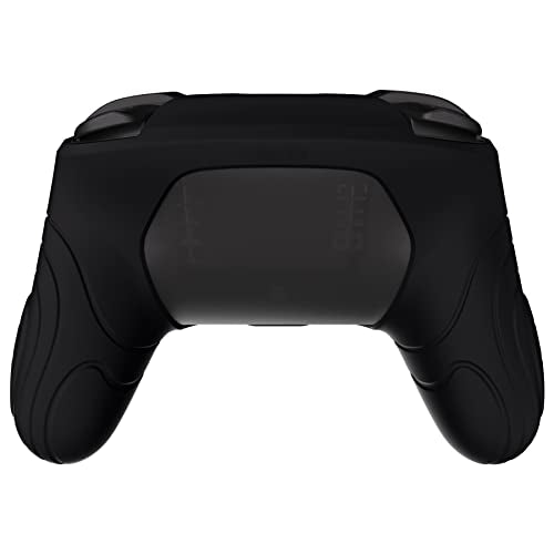 PlayVital Samurai Edition Ergonomic Silicone Skin Protective Case for Nintendo Switch Pro Controller, Soft Anti-slip Controller Grip Protector for Nintendo Switch Pro with Thumb Grip Caps - Black - color: Black