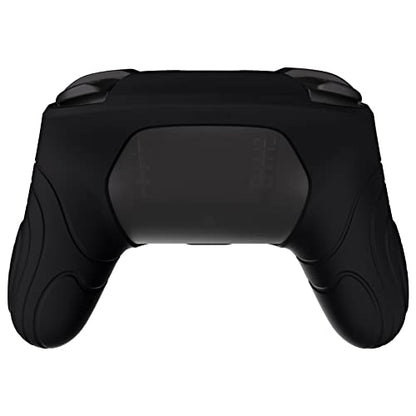 PlayVital Samurai Edition Ergonomic Silicone Skin Protective Case for Nintendo Switch Pro Controller, Soft Anti-slip Controller Grip Protector for Nintendo Switch Pro with Thumb Grip Caps - Black - color: Black