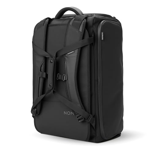 NOMATIC 40L Travel Bag- Convertible Duffel/Backpack, Carry-on Size, Everyday Use Laptop Bag, TSA Compliant - color: Black