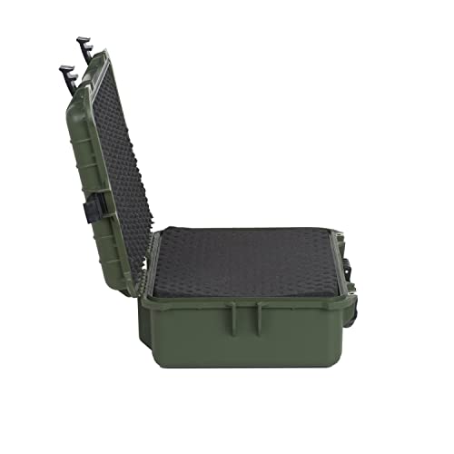 MEIJIA All Weather IP67 Waterproof Hard Camera Case,Hard Protective Case,Hard Case with Customizable Foam,Fit Use of Drones,Camera,Equipments,Pistols(Green,19.78x15.77x7.41inches) - color: Green, size: 19.78x15.77x7.41inches