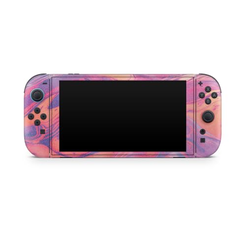 Glossy Glitter Gaming Skin Compatible with Nintendo Switch 2 Console Only - Sunset Flow - Premium 3M Vinyl Protective Wrap Decal Cover - Easy to Apply | Crafted in The USA by MightySkins - color: Sunset Flow, size: Switch 2 Console Skin Only, style: Gloss