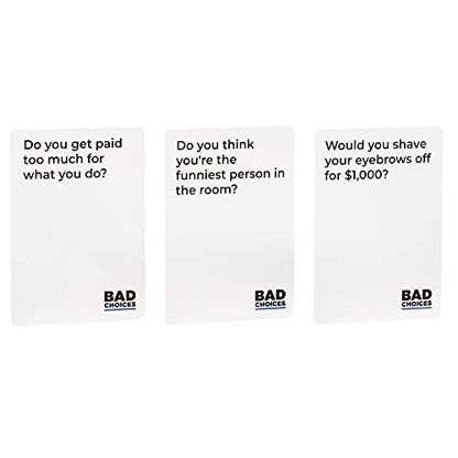 BAD CHOICES Party Game – Hilarious Adult Card Game for Friends & Game Night | Funny Conversation & Icebreaker Board Game for Parties, Pregames, Social Gatherings & Fun Gift Ideas