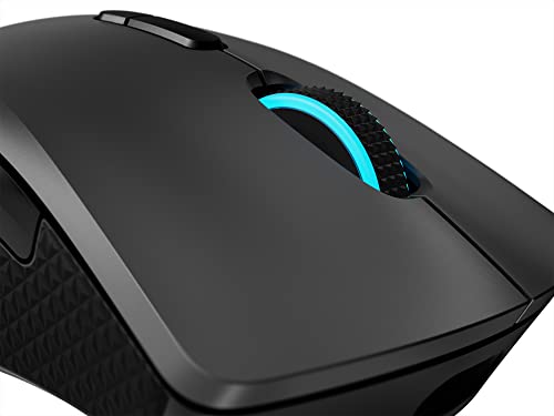 Lenovo Legion M600 RGB Wireless Gaming Mouse – 16,000 DPI, 9 Programmable Buttons, 200-Hour Battery Life, 50-Million Clicks Durability – Ambidextrous Computer Mouse (Black) - color: Iron Grey, size: Large | Ambidextrous, style: M600