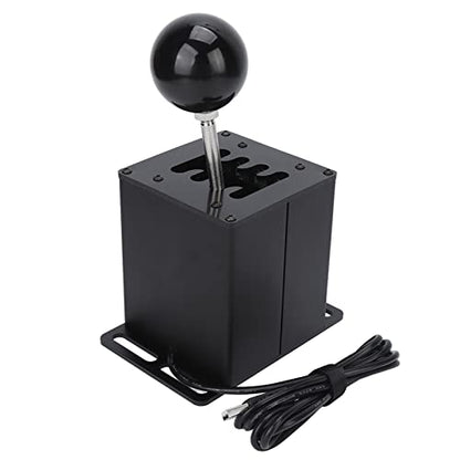 VINGVO Sim Racing Shifter, Sim Shifter USB Simulator Shifter Shifter Sim Racing 7+R Shifter H Gear Lever for ATS ETS Dust WRC Sim Racing Game