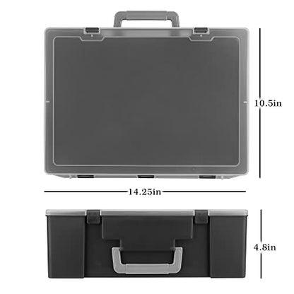 Miniature Storage Sturdy Carrying Figure Case -108 Slot Figurine Minature Carrying Case Compatible with D&D and More (blackness) - color: blackness