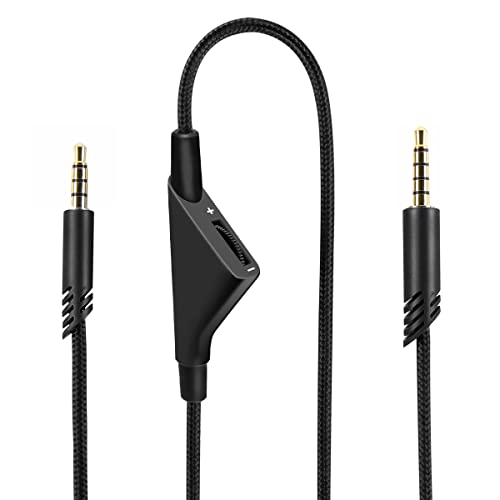 QJYTH Replacement A10 Inline Volume Audio Cable for Astro A10/A40 Headset | QJYTH Audio Cable for Astro A10/A40/A40TR Gaming Headset, Fit for PS5, PS4 Controller - style: Inline Volume Cable