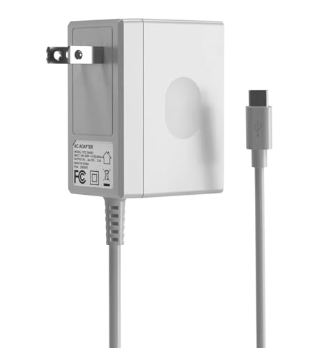 45W Charger for Game Console N-intendo S-Witch, AC Adapter for S-Witch - Fast Charger with 10FT USB C Cable 15V/3A Power Supply Supports TV Mode and Dock Station - color: white, size: 10FT