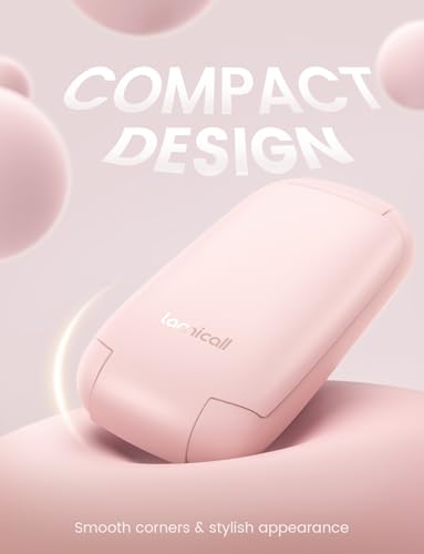 Lamicall Headphone Stand, Sticky Headset Holder - Foldable Headphone Holder Hook Mount, Adhesive Headset Hanger Clip Under Desk, Earphone Clamp for Airpods Max, HyperX, Sennheiser, Pink - color: Pink