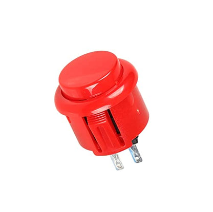 EG STARTS 12x 24mm OEM Arcade Push Buttons Switch Perfect Replace for Sanwa OBSF-24 OBSC-24 OBSN-24 Push Button DIY Fighting Stick PC Joystick Game Part (Each Color of 2 Pieces)