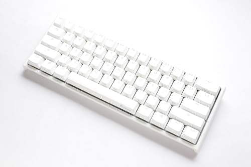 Ducky One 2 Pro Mini White Edition Mechanical Keyboard, RGB LED - Cherry Silver (US) - color: Cherry MX Silver