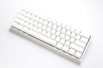 Ducky One 2 Pro Mini White Edition Mechanical Keyboard, RGB LED - Cherry Silver (US) - color: Cherry MX Silver