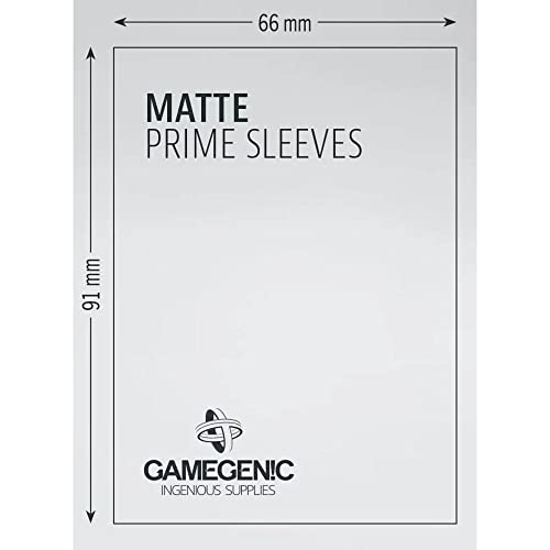 Matte Prime Sleeves: Green - color: Green, size: 66 x 91 mm