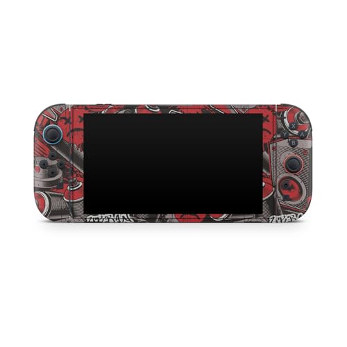 Gaming Skin Compatible with Nintendo Switch 2 Console Only - Red Hip Hop - Premium 3M Vinyl Protective Wrap Decal Cover - Easy to Apply | Crafted in The USA by MightySkins - color: Red Hip Hop, size: Switch 2 Console Skin Only, style: Matte Finish