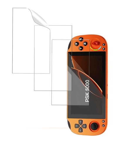 3-Pack Screen Protector for GameMT Pocket Super Knob 5000 Handheld Game Consoles, 6H Hardness Not Tempered Glass, Anti-Fingerprint,Anti-Scratch, Easily Installation, HD Clear