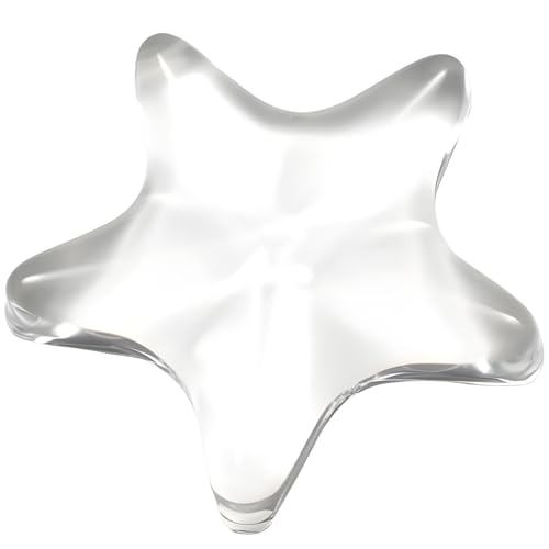 Gel Wrist Rest for Keyboard and Mouse Transparent White Sea Star Elbow Pad Cushion Ergonomic Cute Clear Cool Mouse Wrist Pad Silicone Non-Slip Support Computer Gaming Office Hand Pillow Ocean Beach - color: Star White
