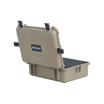 MEIJIA All Weather IP67 Waterproof Hard Camera Case,Hard Protective Case,Hard Case with Customizable Foam,Fit Use of Drones,Camera,Equipments,Pistols(Desert Tan,19.78x15.77x7.41inches) - color: Desert Tan, size: 19.78x15.77x7.41inches