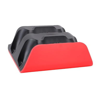 Controller Charging Station for Edge Controller, Dual Game Console Charger Dock with Storage Stand and USB Cable, Red Black - color: Red Black