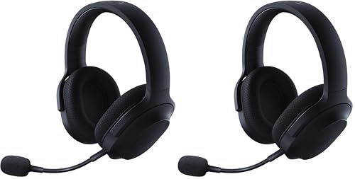 Razer Barracuda X Wireless Gaming & Mobile Headset (PC,PlayStation,Switch 2,Android,iOS): 2.4GHz Wireless + Bluetooth - Lightweight - 40mm Drivers - Detachable Mic - 50 Hr Battery - Black,(Pack of 2) - color: Classic Black, size: Standard (Pack of 2), sty