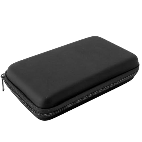 Hard Shell Carrying Case for New 3DS XL/2DS XL - Travel Protective Storage with 8 Game Cartridge Slots & Water Proof PU Exterior (Black) - color: Black