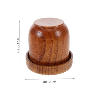 Hemoton Real Wood Dice Cups Shaker Lid Dices Cups Covers Dices Shaker Lid for Bar Ktv Party Games Dice Supplies