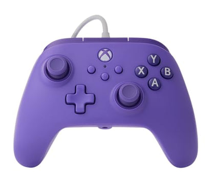PowerA Wired Controller for Xbox Series X|S - Violet, gamepad, video game/gaming controller, works with Xbox One, Officially Licensed (Amazon Exclusive) - style: Violet