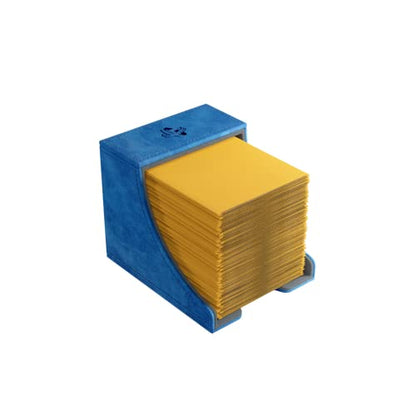 Watchtower 100+ XL Convertible Deck Box | Double-Sleeved Card Storage | Card Game Protector | Nexofyber Surface | Holds Up to 100 Cards | Blue Color | Made by Gamegenic (GGS20104ML) - color: Blue