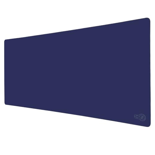 XXL Extended Gaming Mouse Pad/Mat 40"x18"(Navy Blue) - Large & Wide Desk Cloth Mousepad - Stitched/Water Proof/Non Slip Base - color: Navy Blue, size: XXL 40"x18"