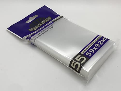Sleeve Kings Standard European Card Sleeves (59x92mm) 100 Microns, Pack of 55 - size: 59x92mm