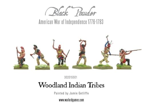 Warlord Games Woodland Indians Tribe - 28mm Scale Plastic Miniatures for Black Powder Highly Detailed American War of Independence Miniatures