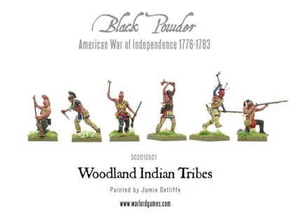 Warlord Games Woodland Indians Tribe - 28mm Scale Plastic Miniatures for Black Powder Highly Detailed American War of Independence Miniatures