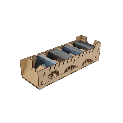 The Broken Token Dune Imperium Uprising Compatible Game Organizer - Wood Storage Box with Multiple Trays for Cards, Tokens & More - Wooden Game Organizer - style: Dune Imperium Uprising