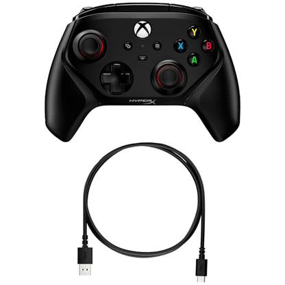 HyperX Clutch Gladiate – Wired Controller for Xbox One, Xbox Series X|S, PC, Officially Licensed by Xbox, Dual Trigger Locks, Programmable Buttons, Dual Rumble Motors - color: Black
