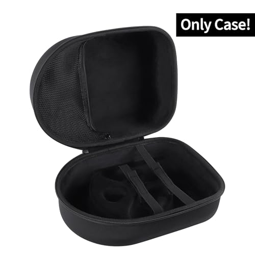 Storage Case Compatible with Meta Quest 3S / Quest 3 VR Headset | Lightweight Carry, Secure Storage, Convenient Zipper, Soft Interior,Black Case - color: Black