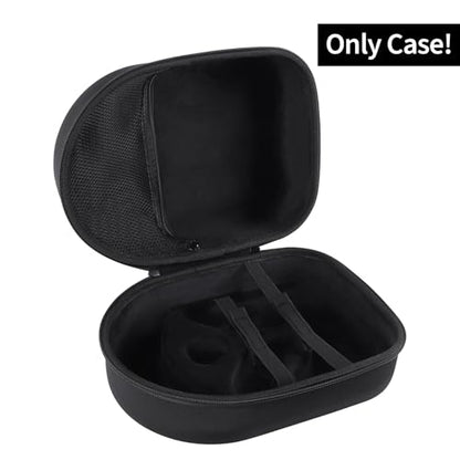 Storage Case Compatible with Meta Quest 3S / Quest 3 VR Headset | Lightweight Carry, Secure Storage, Convenient Zipper, Soft Interior,Black Case - color: Black