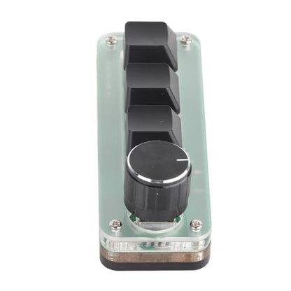 Mini Mechanical Keyboard, Programmable USB Macro Pad, RGB Backlight Gaming Keypad with DIY Programming and Knob Control