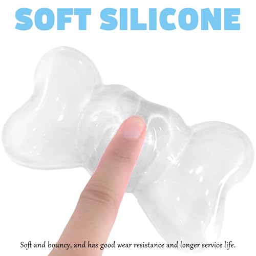 Gel Wrist Rest for Keyboard and Mouse Transparent White Bow Elbow Pad Cushion Ergonomic Cute Clear Cool Heart Mouse Wrist Pad Silicone Non-Slip Support for Computer Gaming Home Office Girl Hand Pillow - color: Bow White