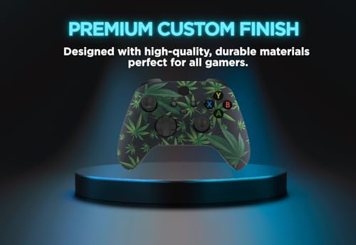 Stealth Controllers Wireless Controller for Xbox Series S, Xbox Series X, Xbox One - Soft Touch Feel - Custom Series S/X Controller (Green Leaves) - color: Green Leaves