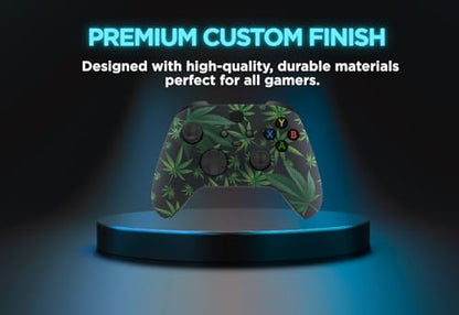 Stealth Controllers Wireless Controller for Xbox Series S, Xbox Series X, Xbox One - Soft Touch Feel - Custom Series S/X Controller (Green Leaves) - color: Green Leaves