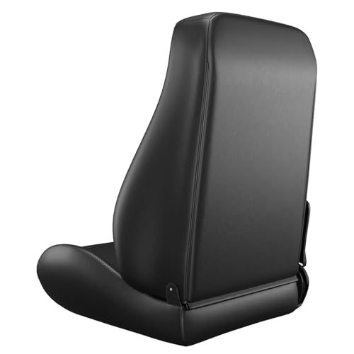 2 Pcs Adjustable Universal Racing Seats with Double Sliders, Reclinable Clasic Car Bucket Seats, 1 Pair of Sport Seats for Vehicles (OBS-Black) - color: OBS-Black