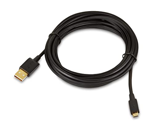 Amazon Basics 5-Pack USB-A to Micro USB Charging & Data Transfer Cable, 480Mbps Transfer Speed, Gold-Plated Plugs, USB 2.0, 10 Foot, Black - size: 10 Feet, style: 5-Pack