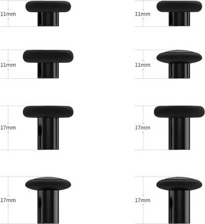 HEXGAMING 8-Pack Replacement Thumbsticks Caps, Static Emerald | 2 Height, Domed & Concave Grips, for Phantom & Ultimate Pro Controllers, Base Part NOT Included - color: Static Emerald