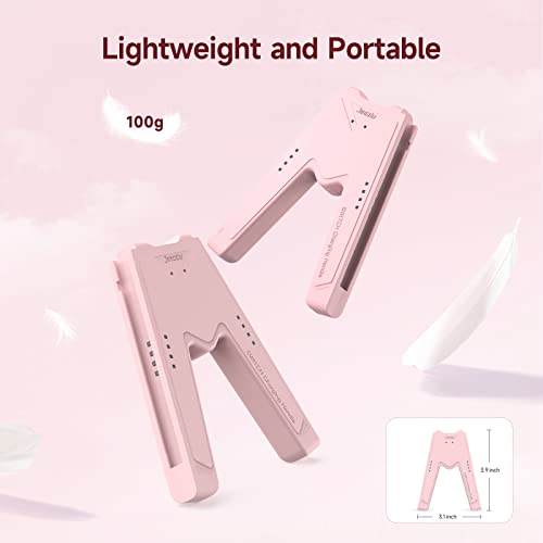 JINGDU Switch Joy-Con Charging Grip Compatible with Nintendo Switch & OLED Model, V-Shaped Pink Gaming Charger with Indicators - color: Pink